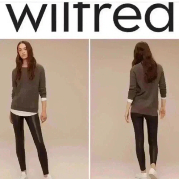 Aritzia Wilfred Free Faux Leather Leggings - Picture 8 of 9